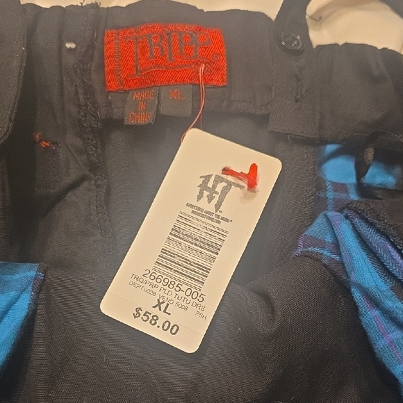 Tripp NYC Black and Blue Dress - Picture 2 of 5